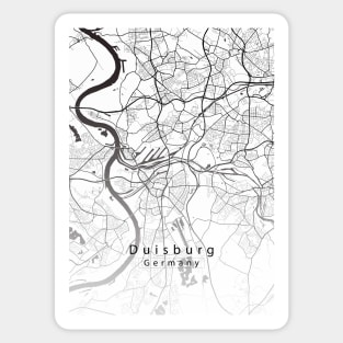 Duisburg Germany City Map Sticker